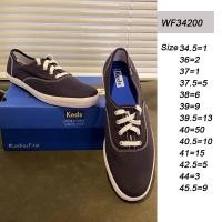 ราคา ยี่ห้อ Keds สต็อกสีพื้นต่ำส้นแบนรองเท้าสีขาวรองเท้าผ้าใบหนังรุ่นเดียวกับเจิ้งซิ่วเจิ้งสไตล์เกาหลี (19271725537)