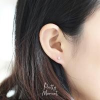 ราคา Pretty Moment ต่างหูเงิน ลูกเต๋า สี่เหลี่ยม Cubic ต่างหูเงินแท้ ต่างหู มินิมอล 925 ของขวัญ (16437706778)