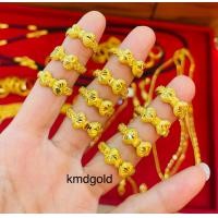 ราคา KMDGold แหวนทอง1สลึงลายถักเปียโบว์ หัวใจ ทองแท้มาตรฐานเยาวราช (17353862264)