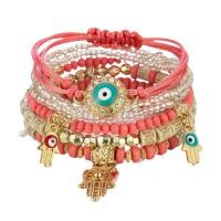 ราคา LEMOER กำไลข้อมือสำหรับผู้หญิงกำไลเชือกทำมือสไตล์โบฮีเมียนเครื่องประดับข้อมือปีศาจชุดสร้อยข้อมือแบบมีจี้ด้วยมือสายสร้อยลูกปัดดวงตาที่ชั่วร้ายเครื่องประดับสำหรับงานปาร์ตี้6ชิ้น ชุด (18443654210)