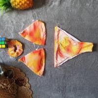 ราคา SHEIN BIKINI ชุดว่ายน้ำแฟชั่น ชุดว่ายน้ำสีส้ม พร้อมส่งจากไทย ORANGE SIZE S M (20062367879)