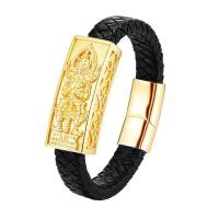 ราคา กำไลข้อมือ สร้อยข้อมือหนังถักพร้อมหัวเลส หลวงพ่อรวย ท้าวเวสสุวรรณ พญานาค รำรวย แคล้วคาด ปกป้องคุ้มครอง ป้องกันภัย (21184200416)