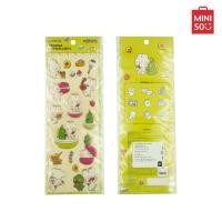 ราคา Miniso สติ๊กเกอร์แบบนูน 3D ของตกแต่งสติ๊กเกอร์ Ratora Series 3D Epoxy Stickers (20126153881)