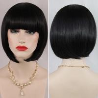 ราคา มีไซส์ใหญ่ Women s Fashion Short Straight Bobo with Bangs Full Wig Cosplay Party Extension E31 (19346931594)