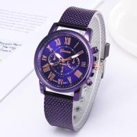 ราคา นาฬิกาผู้หญิงนาฬิกาควอตซ์ผู้หญิงตาข่ายสีแฟชั่นใหม่ Geneva นาฬิกาข้อมือมีในสต็อก (20307910258)