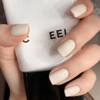 ราคา With glue 24pcs fake nails matte matte fashion nail art finger fake nail art Solid colored fake nails with jelly glue as a gift (18862146148)