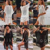 ราคา เสื้อคลุมไหมพรม เสื้อคลุมไปทะเล เสื้อคลุมบิกินี่ รุ่นหน้าสั้นหลังยาว เนื้อผ้านิ่มมาก เป็นทรงค้างคาวปีกกว้างค่ะ (17398611016)