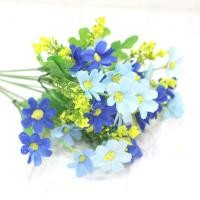 ราคา ดอกเดซี่ ช่อดอกไม้ประดับจากผ้าไหม 1ช่อดอกไม้7สาขา28หัวเดซี่ดอกไม้ประดิษฐ์งานแต่งงานถือดอกไม้ตกแต่ง (20468687888)