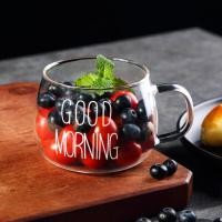 ราคา พร้อมส่ง แก้วน้ำลาย good morning มี 2 สี ขาวและดำ สกินตัวหนังสือ Good MORNING แก้ว Good morning ทรงอ้วน แก้วน้ำ แก้วนม แก้วเหล้า แก้วสวยๆ แก้วกาแฟ แก้วใส (16526925017)