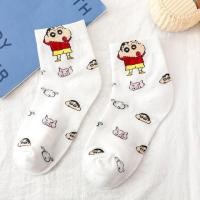 ราคา ถุงเท้าผ้าฝ้ายลายการ์ตูนชินจังสําหรับผู้หญิง (20528269641)