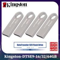 ราคา Kingston หน่วยความจำ Data Traveler SE9 16GB 32GB 64GB ของแท้ DTSE9 USB Flash Drive Metal Mini Key USB Stick Memory Storage (3292470810)