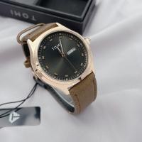 ราคา นาฬิกาTomi นาฬิกาแบรนด์แท้ นาฬิกากันน้ำ นาฬิกาข้อมือชาย นาฬิกาผช มีวัน วันที่ สายนาฬิกา สาย หนัง หน้าปัด 42 มม (17429735150)