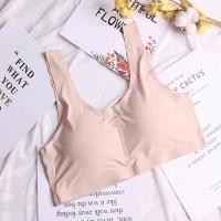 ราคา เสื้อในทรงสปอร์ต ชุดชั้นใน B014 สปอร์ตบรา ไร้ขอบไร้โครง สวมใส่สบาย ไม่อึดอัดเนื้อผ้านิ่มลื่น ฟองน้ำในตัว ชุดชั้นในผู้หญิง ยกทรงผู้หญิง (16692154243)