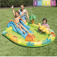 ราคา แถมที่สูบลม สระน้ำ เป่าลม ไดโนเสาร์ 191x152x58 cm รุ่น 57166 แถมที่สูบลม (12888044386)