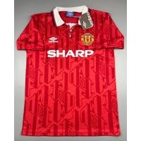 ราคา เสื้อบอล ย้อนยุค แมนยู 1992 คอเชือก เหย้า Retro Manchester United Home เรโทร คลาสสิค 1992 94 (20472787538)