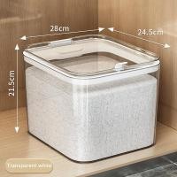 ราคา HANGDIAN จัดส่งฟรี กล่องเก็บข้าวสารกันแมลงกันความชื้นและความจุขนาดใหญ่20กก ถังแป้งธัญพืชเบ็ดเตล็ดถังเก็บถังข้าวปิดผนึกในครัวเรือนญี่ปุ่น (20577066288)