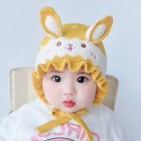 ราคา หมวกถักหูหมวกสำหรับเด็กหมวกบีนนี่ฤดูหนาวการ์ตูนลูกกระต่ายสำหรับฤดูใบไม้ร่วงเสื้อกันหนาวเด็กถักหมวกถักทรง Beanie เด็กหญิงเด็กชาย (18521661004)
