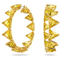 ราคา Swarovski Ortyx ต่างหูแหวนขนาดใหญ่พร้อมต่างหูเพชรสีเหลืองตัดสามเหลี่ยมต่างหูแฟชั่นสตรีเงินแท้ S925ของขวัญวันวาเลนไทน์ของขวัญวันเกิด (21011194498)