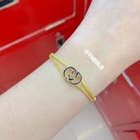 ราคา สร้อยข้อมือทอง2สลึง YHGOLD ถักตันสายคู่ลงยา ทองคำแท้96 5 (11000345064)