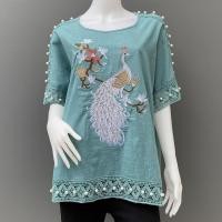 ราคา เสื้อปักลายสวยๆ ใส่สบาย ระบายอากาศดี คุณภาพดี (15467986832)