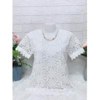 ราคา เสื้อลูกไม้แฟชั่น เสื้อลูกไม้เกรดA อก 38 40 44 ใส่ได้สีนค้าเปันงานฟรีไชส์ (17129298137)
