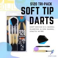 ราคา CANAVERAL S120 Soft Tip Darts Tri Pack ลูกดอกปลายนุ่ม รุ่น S120 แพ็ค 3 ชิ้น ปาเป้า Darts กระดานปาเป้า ปาเป้าลูกดอก ลูกดอก หางลูกดอก (12620531132)