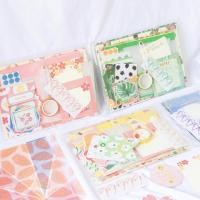 ราคา เซ็ตตกแต่ง 107 ชิ้น สติ๊กเกอร์ กระดาษ เทป การ์ด คลิป Deco Set Folder DIY Scrapbook Paper by mimisplan (1067360268)