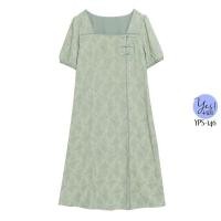 ราคา ชุดเดรสกี่เพ้าสาวอวบ อก 38 49 นิ้ว เดรสตรุษจีน มีแบบสั้น ยาว คอเหลี่ยม ผ้าชีฟองสีพิมพ์นูน สีเขียว YPS 146 (19836075093)