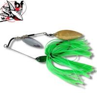 ราคา เหยื่อ ตกปลา สปินเนอร์ เบท SUPERCHARGE LURES ใบเงิน ใบทอง BLACK DEVIL X BAIT (18822978045)