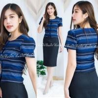 ราคา เสื้อเดี่ยวเข้าเซท ผ้าทอลาย ทอมือ เกรดพรีเมี่ยม งานอัดกาวทั้งตัว (19709578674)