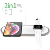 ราคา HOCO 3in1 Wireless Charger Qi Pad for iPhone 11 pro X XS Max XR for Apple Watch 4 3 2 Airpods 10W Fast Charge For Samsung S9 S10 (11652036379)