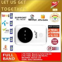 ราคา 4G Wifi Router D3200 Mini Router 4G 5G Lte Wireless Broadband Pocket wi fi Hotspot Car Wi fi Router Mifi With Sim Card Slot (16641362722)