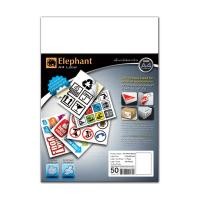 ราคา ELEPHANT สติกเกอร์ LAB A4 210x297 มม สีขาวด้าน (11610593244)