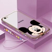 ราคา Hontinga ปลอกเคสสำหรับ Vivo V5 V5 Lite V5Sเคสโทรศัพท์แฟชั่นลายการ์ตูนมิกกี้เมาส์หรูหราชุบโครเมี่ยม TPU เนื้อนิ่มฝาครอบทั้งหมดเคสป้องกันกล้องเคสยางกันรอยสำหรับเด็กผู้หญิง (11115550417)