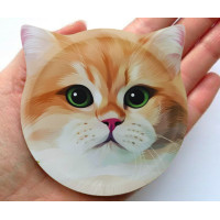 ราคา พร้อมส่ง ที่รองแก้วน้องแมว แผ่นหินรองแก้ว หินรองแก้ว ที่รองแก้ว จานรองแก้ว น้องแมว ทำความสะอาดง่าย (19324980246)