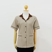 ราคา ผลิตในไทย พร้อมส่ง เสื้อแม่บ้านแขนสั้น มีกระเป๋า เข้ารูปทรงสวยใส่แล้วหุ่นดี ครบไซส์ S 4XL (20776079577)