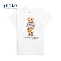 ราคา Ralph Lauren Ralph Lauren เสื้อโปโลแขนสั้นพิมพ์ลายหมีขนาดใหญ่สําหรับผู้หญิง Rl22406 (20494499942)