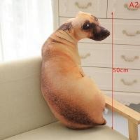 ราคา SHUNSHEN หมอนอิงพิมพ์ลาย3D น่ารักรูปสัตว์เหมือนจริงหมอนรองศรีษะสุนัขตลก (17596993350)