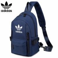 ราคา Adidasกระเป๋าสะพายผู้ชายและผู้หญิงกีฬากระเป๋าคาดหน้าอกแบบสบาย ๆ กระเป๋า Messenger (18926894015)
