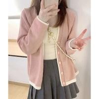 ราคา เสื้อกันหนาวไหมพรมเหนียวสีชมพูอ่อนสำหรับผู้หญิงฤดูใบไม้ร่วงและฤดูหนาวออกแบบโดยฝูงชนขนาดเล็กเกรดดีเยี่ยมเสื้อโค้ทถักวินเทจญี่ปุ่น (20333543271)