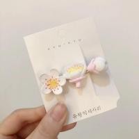 ราคา Pink Peach Blossom Hairpin Fashion Headdress Bangs Side Clip MIMOON (20607332424)