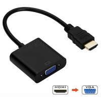 ราคา HDMI Male To VGA HD 1080P Cable Converter Adapter no sound for PC DVD TV Monitor intl (125350637)