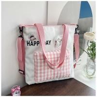 ราคา กระเป๋าผ้า canvas ใบใหญ่ แคนวาสใบใหญ่ใส่ได้ใส่ของได้เยอะ มีหลายช่องใส่ของได้ (19825279225)