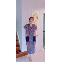 ราคา ชุดเดรสผ้าฝ้าย เดรสพื้นเมือง ชุดพื้นเมือง เดรสยาว ชุดสวย (19494690310)