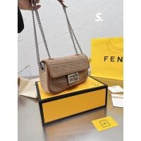 ราคา COD พร้อมกล่อง Fendi Baguette กระเป๋าถือโซ่ขนาดกลางและยาว3D เนื้อ FF รูปแบบแฟชั่นกระเป๋าสะพายอารมณ์ Christmas Gift (16543322500)