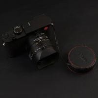 ราคา คู่มือหนังแท้ฝาปิดเลนส์กันน้ำป้องกันกล้องเลนส์ปกคลุมสำหรับ Leica Q Typ116 Leica QP Q2อุปกรณ์เสริมสำหรับกล้อง (20529530279)