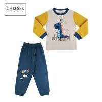 ราคา Chelsee ชุดนอนแขนยาว เด็กผู้ชาย รุ่น 127969 ลายไดโนเสาร์ อายุ 2 12 ปี ผ้า 100 Cotton Interlock ผ้านิ่ม ไม่หนาไม่บาง ชุดนอนเด็กโต เสื้อผ้าเด็กโต (21096709091)