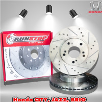 ราคา Runstop slot จานเบรค honda city jazz brio brv mobilio Freed รันสต๊อป เซาะร่อง เจาะรู ฮอนด้า ซิตี้ แจ๊ส ทุกรุ่น (12437867980)