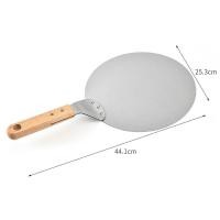 ราคา Stainless Steel Pizza Peels Wood Handle Pizza Cake Move Shovel Turners Spatula Pizza Baking Tools Accessories (16727315183)