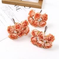 ราคา 6 ชิ้น ล็อต ดอกกุหลาบ ดอกไม้ประดิษฐ์ช่อดอกไม้มินิผ้าไหมปลอมดอกไม้สำหรับ ของแต่งบ้าน งานแต่งงานตกแต่งงานฝีมือ DIY อุปกรณ์เสริม (15558077198)